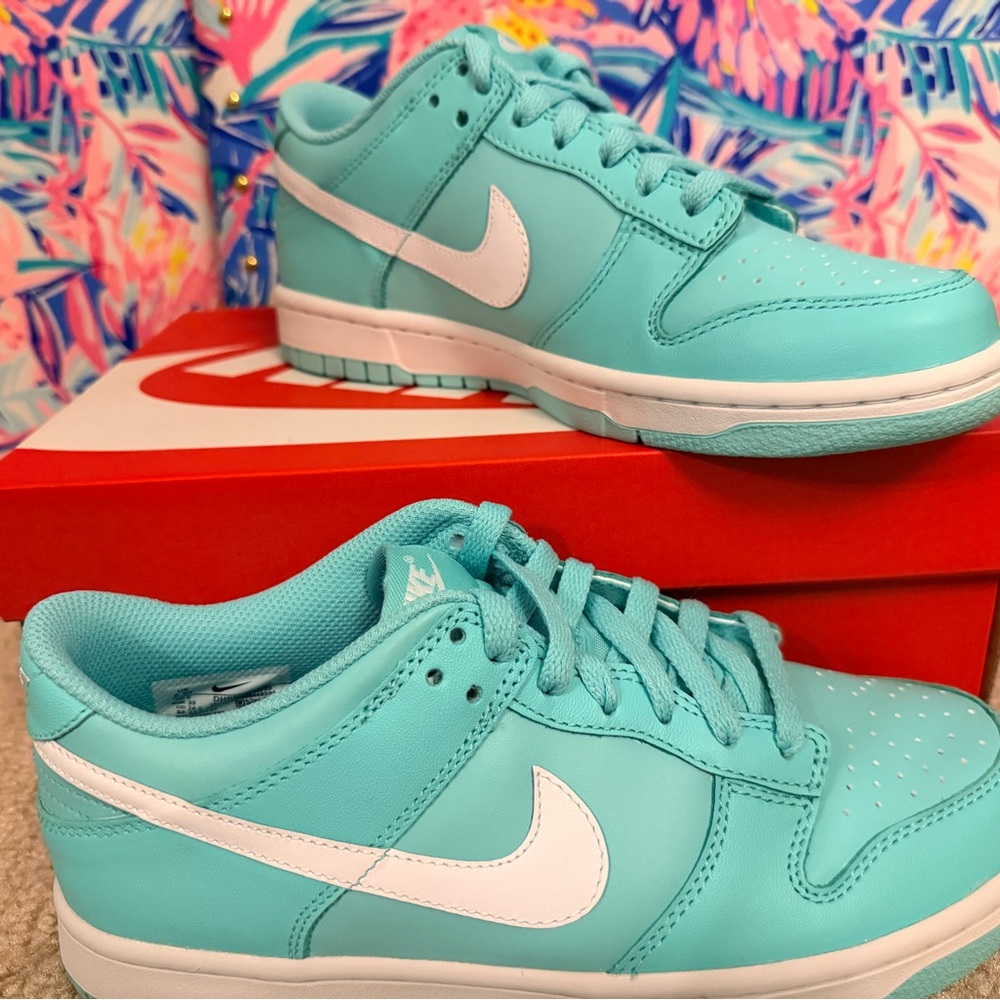 Nike Dunks Low, Brand new in box. Boys size 6.5 in Emerald Rise